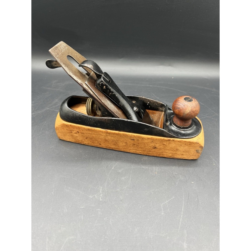 Vintage Transitional Smoothing‎ Plane Wood Working Tool 8"